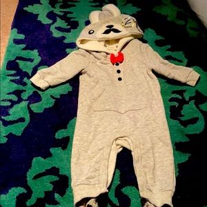 Baby boy rabbit onesie